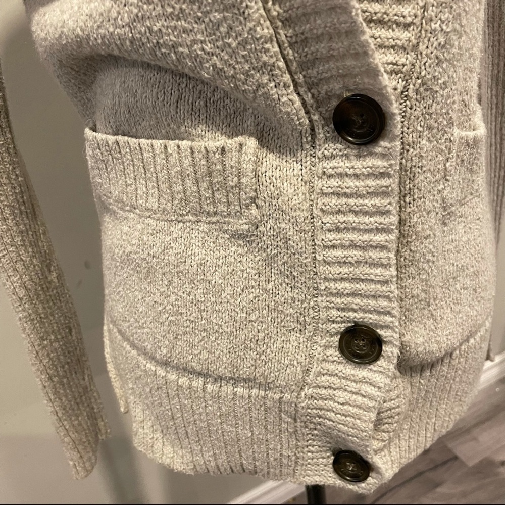 Hollister Knit Cardigan- Oatmeal XS - Picture 7 of 12
